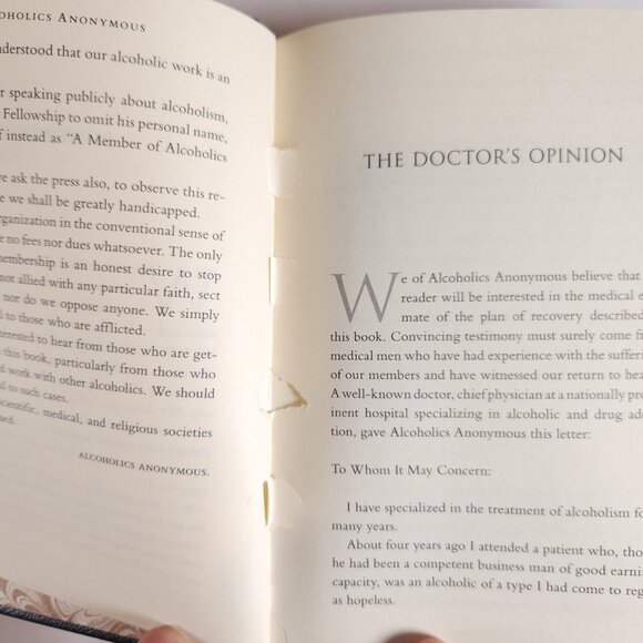 Alcoholics Anonymous Deluxe Edition 75th Anniversary Keepsake Volume Hardcover - Picture 12 of 14